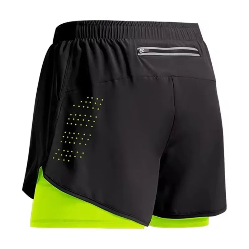 Quick-Dry Double Layer Running Shorts