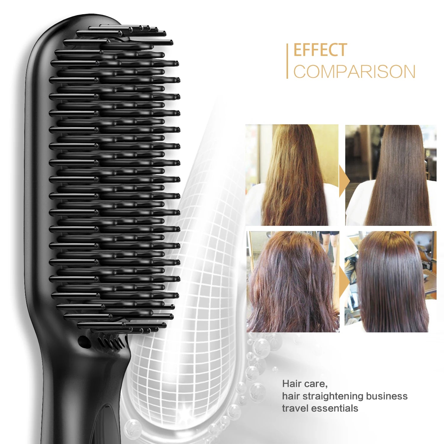 Electric Hot Comb Multifunctional Straightening Brush