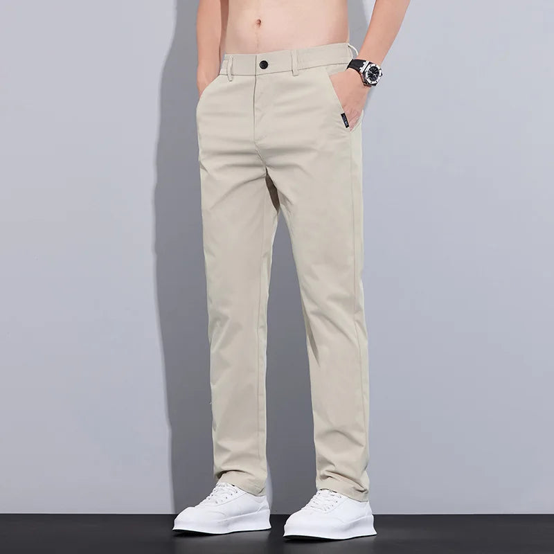 Ice Silk Slim Pants