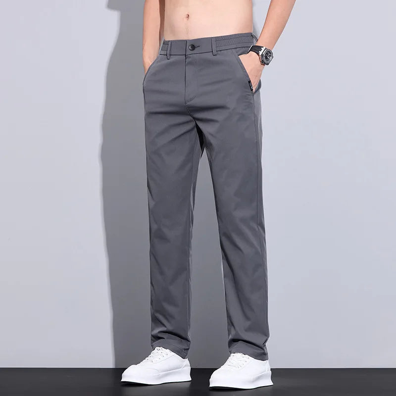 Ice Silk Slim Pants