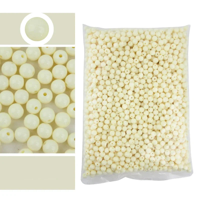 Candy Color Acrylic Round Beads Set