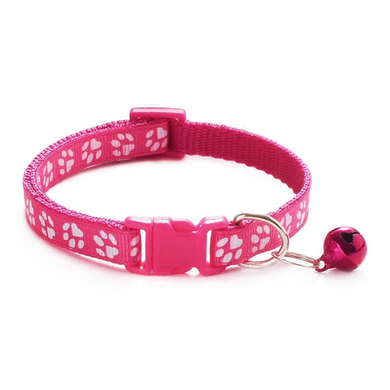 Multi-Color Cat Collar with Bell