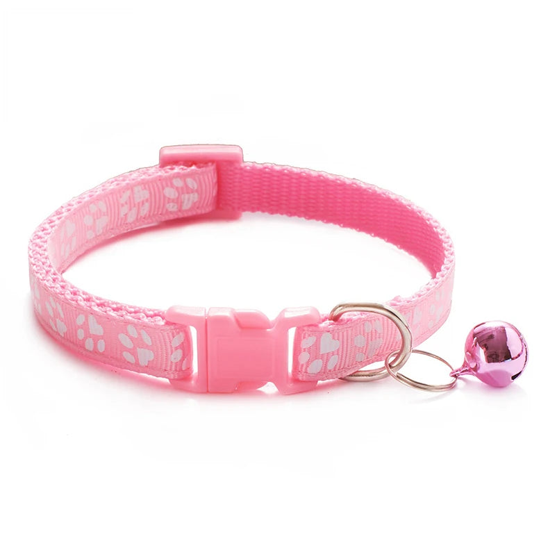 Multi-Color Cat Collar with Bell