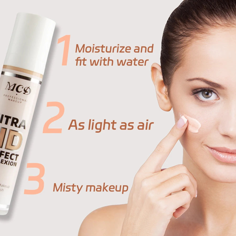 9-Shade Full Coverage Liquid Foundation