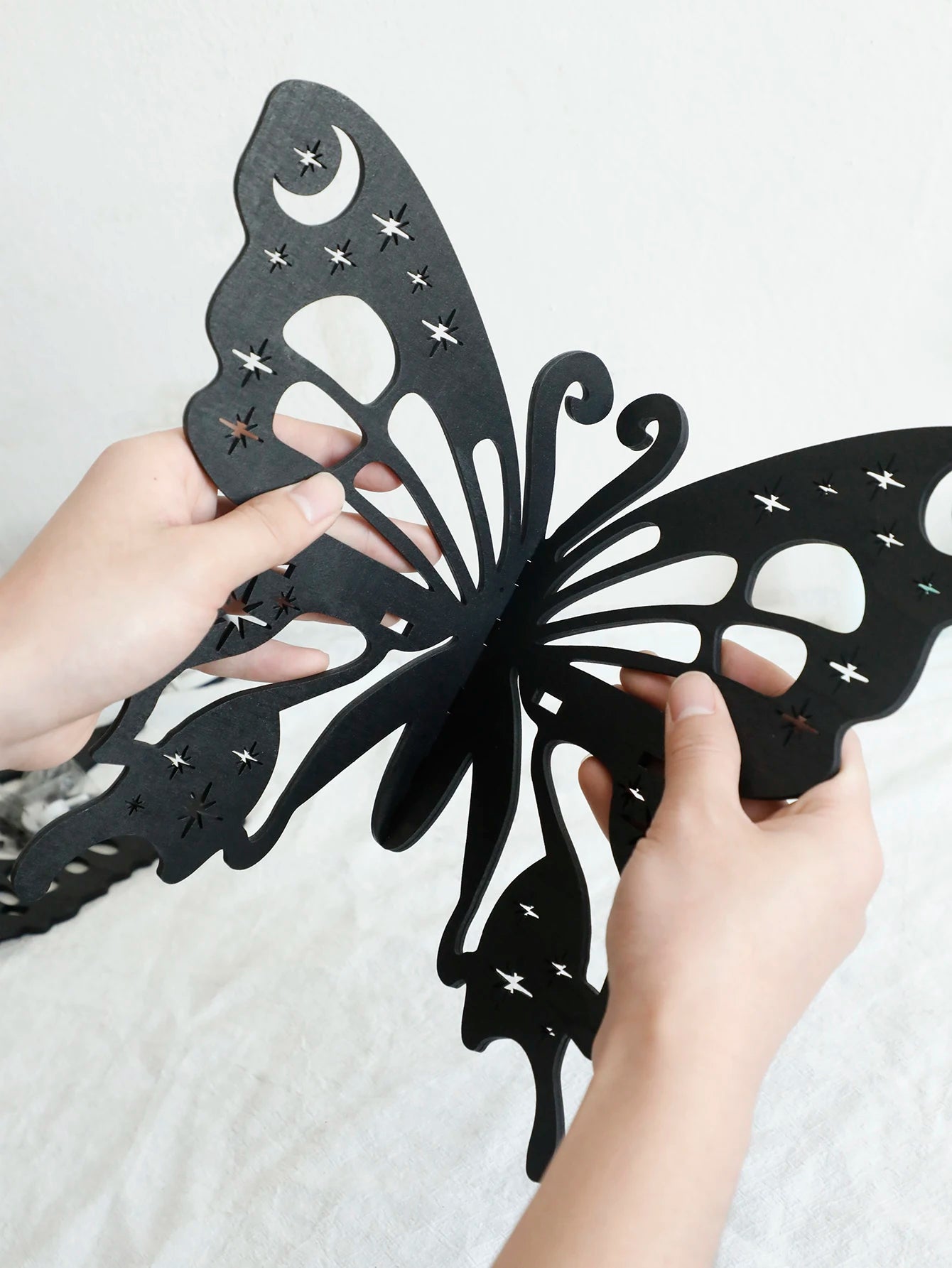 Butterfly Wooden Wall Shelf