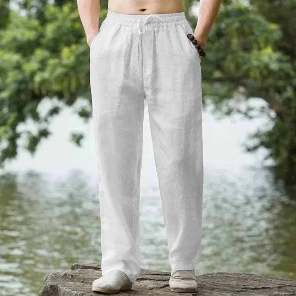 Cotton Linen Beach Joggers