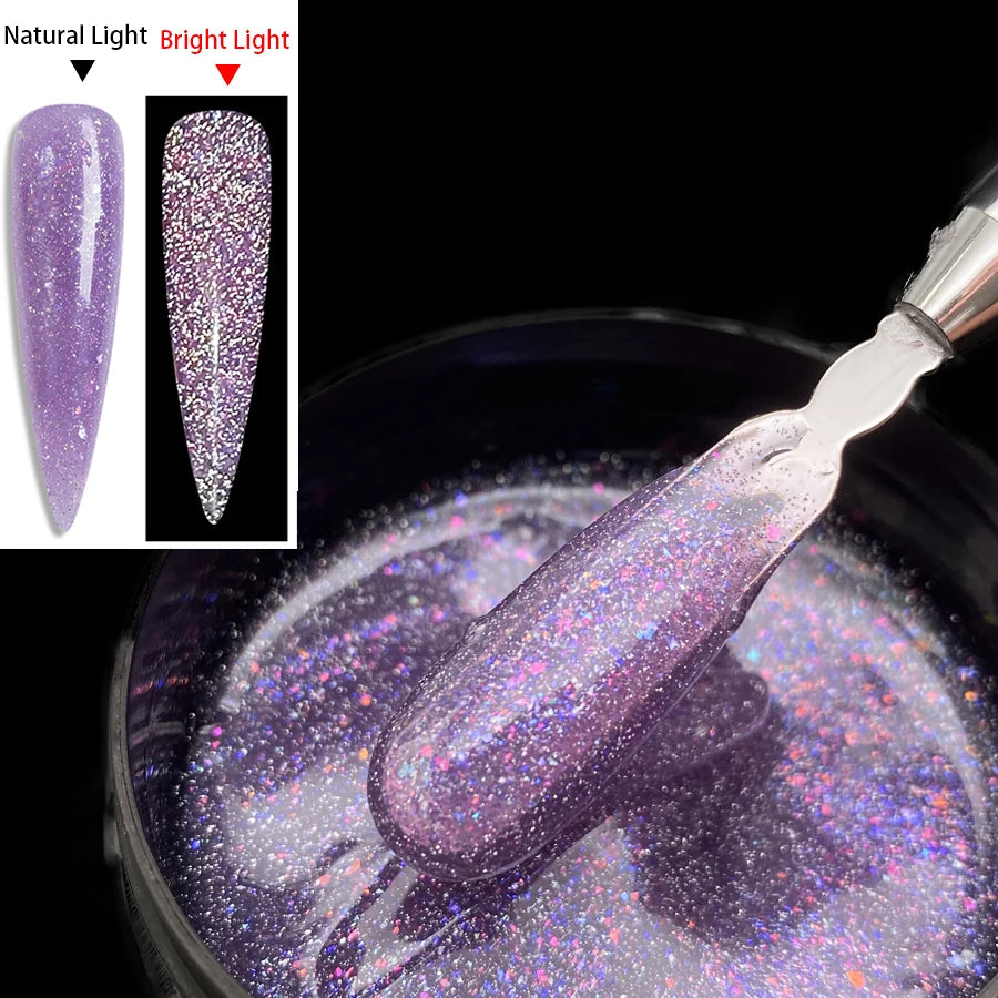 Glitter Milky Hard Builder Gel