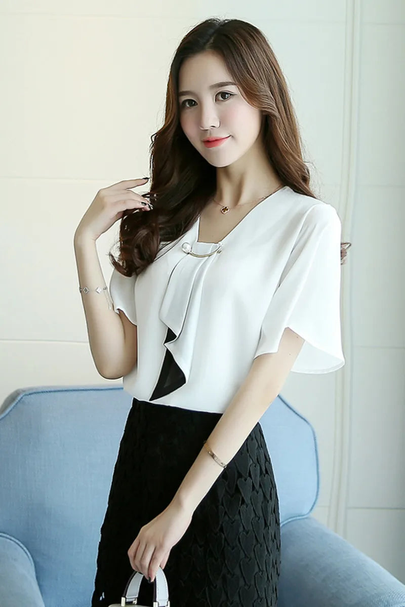 Chiffon Bow Blouse