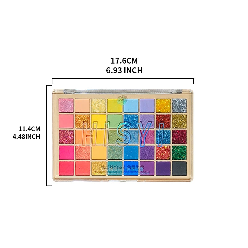 Forty-Color Rainbow Eyeshadow Palette