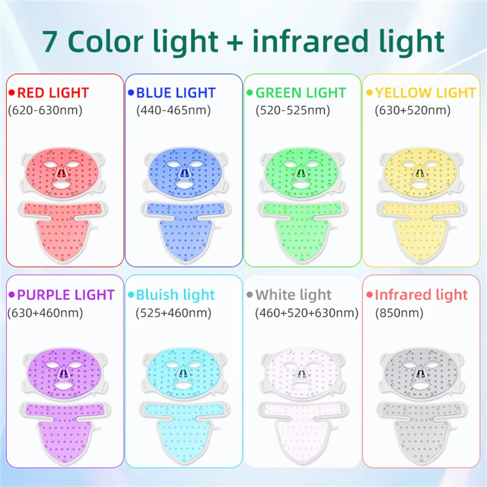 8-Color LED Facial and Neck Mask