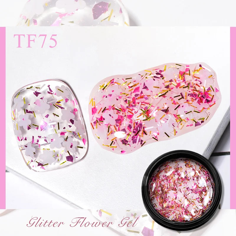 5ml Pink Dried Flower Gel Nail Polish