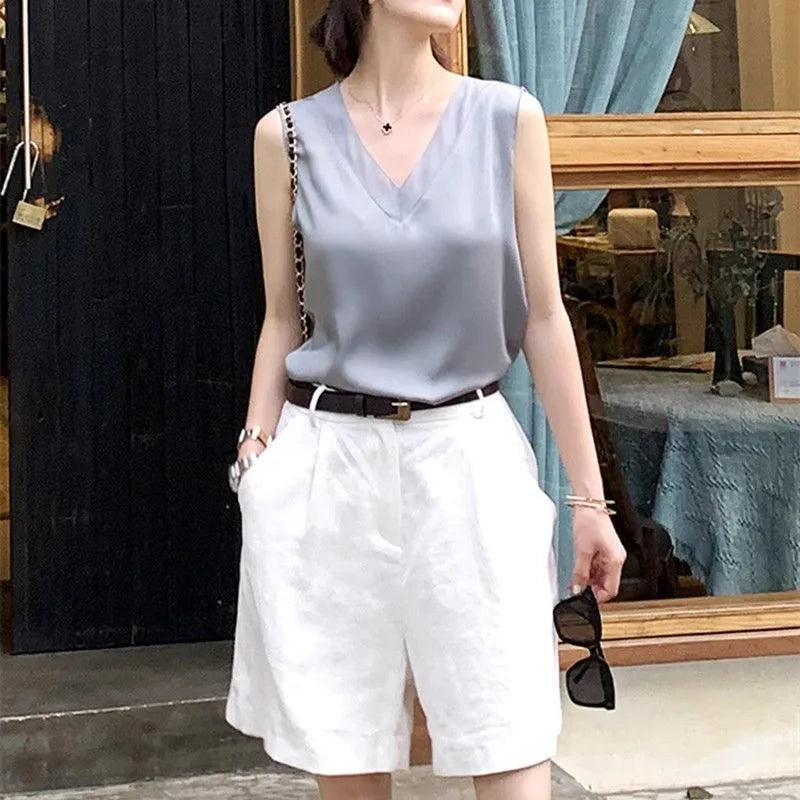 Elegant Summer Office Suit Top