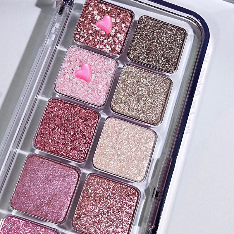 12-Color Glitter Eyeshadow Palette