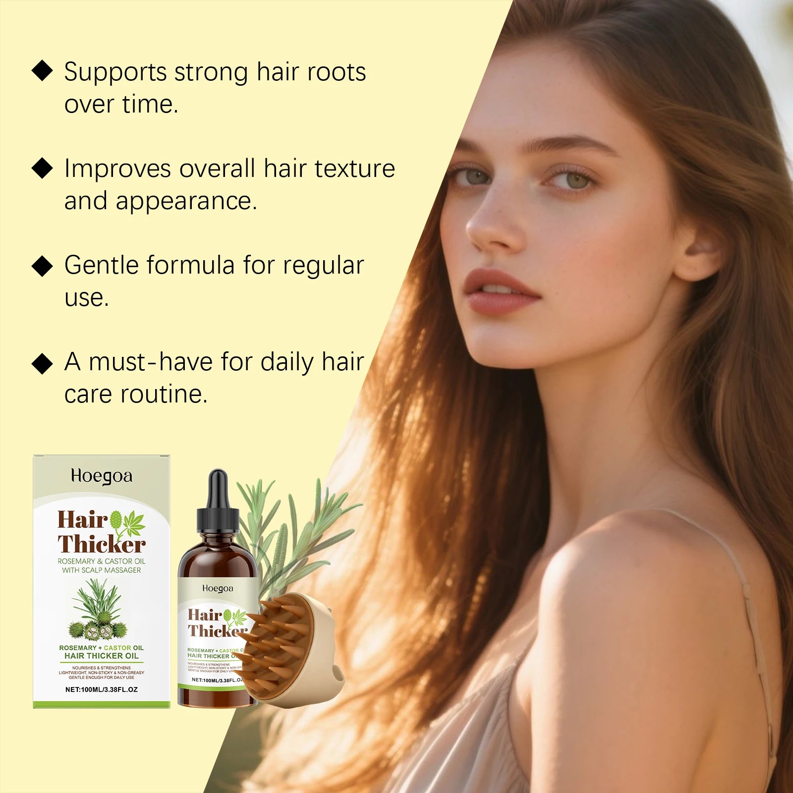 Natural Rosemary Castor Hair Oil