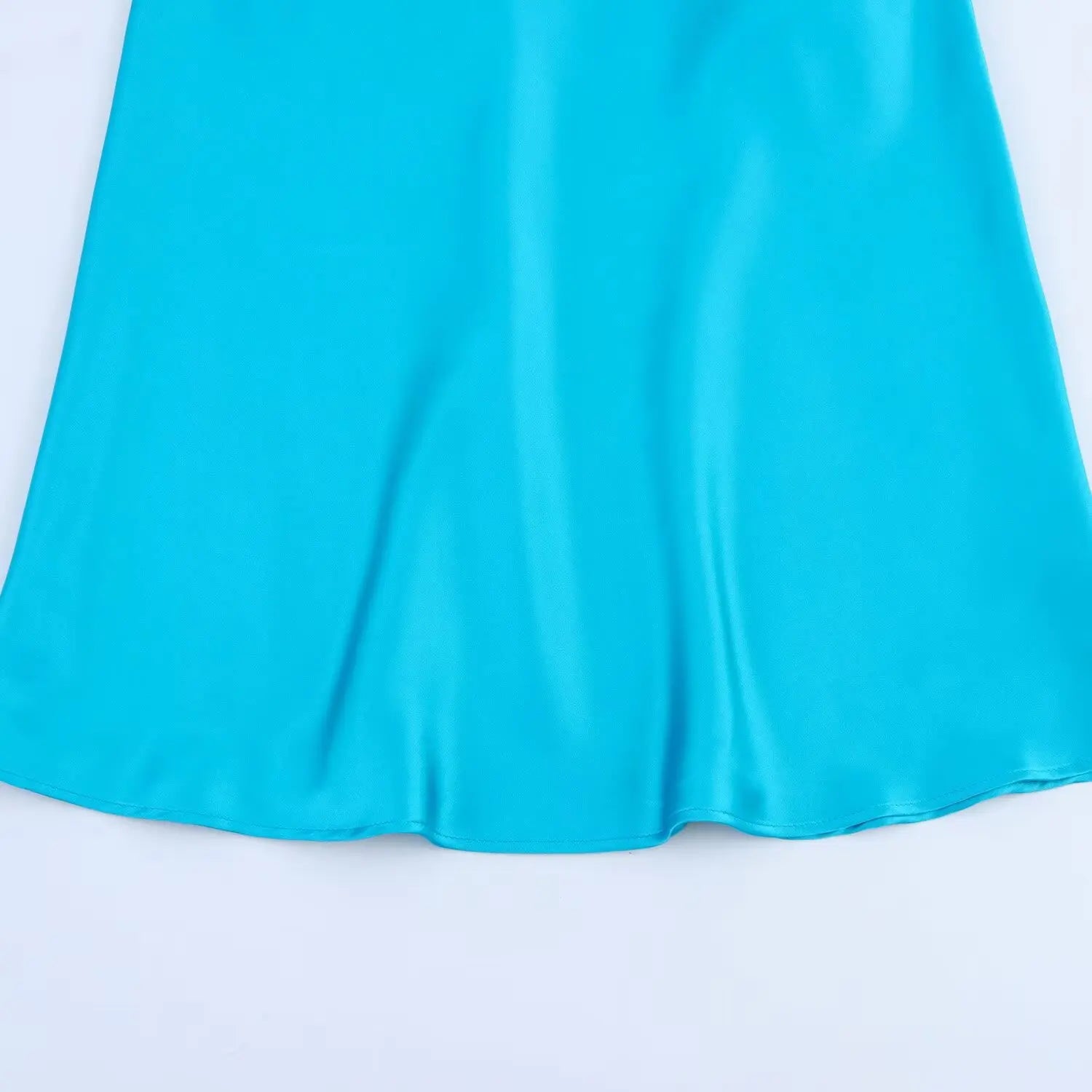 Elegant Silk Satin Long Slip Dress