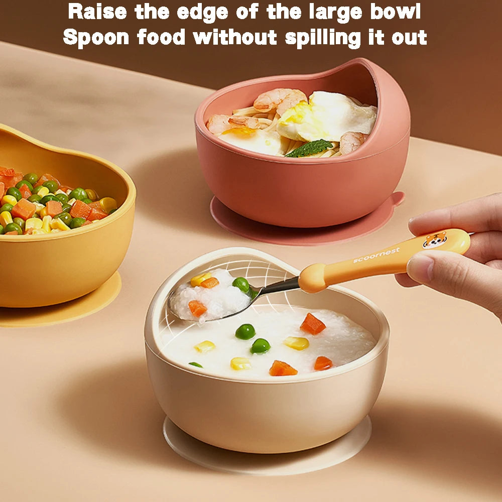 Silicone Suction Cup Feeding Bowl