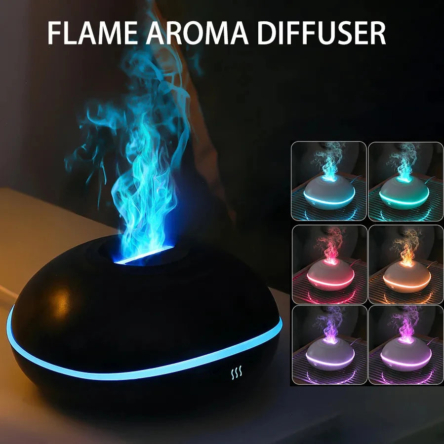 Flame Aroma Diffuser Lamp And Humidifier