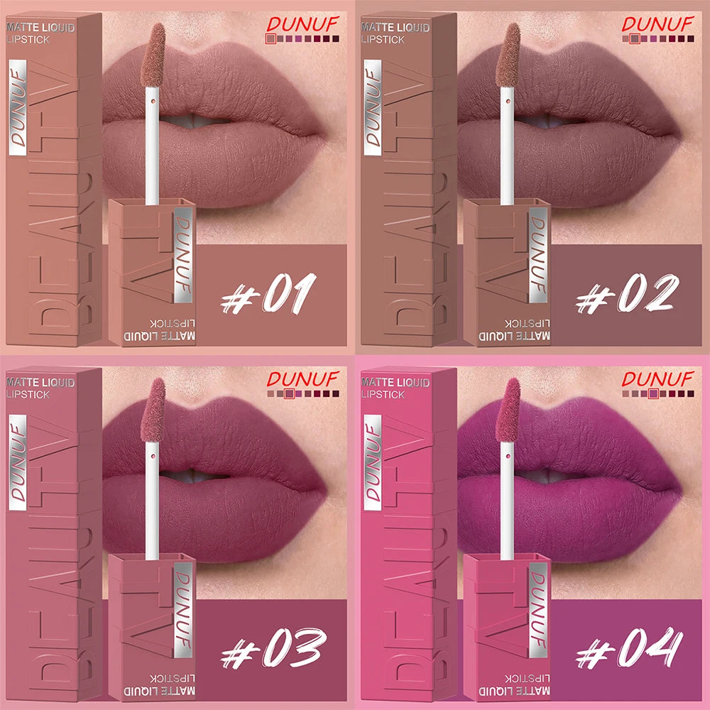 8-Shade Matte Liquid Lipstick Set