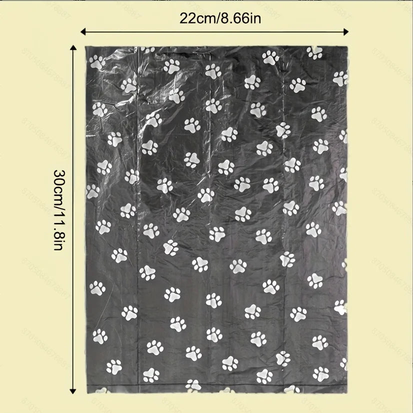 Cartoon Paw Dog Poop Bags