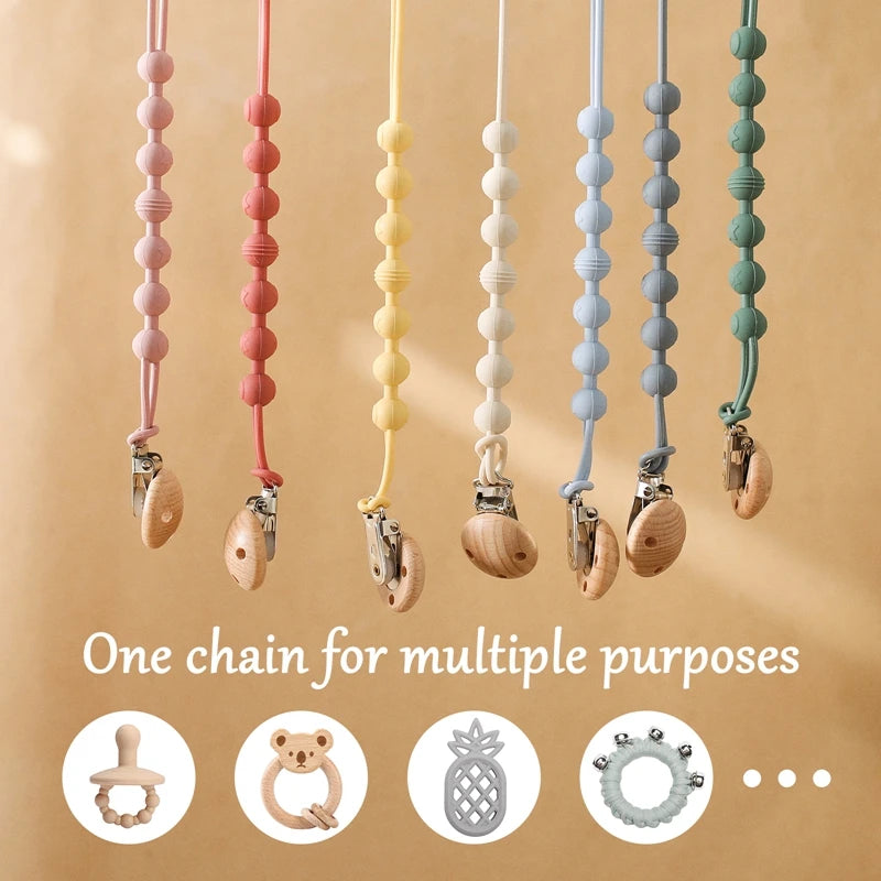 Beech Wood Pacifier Clip