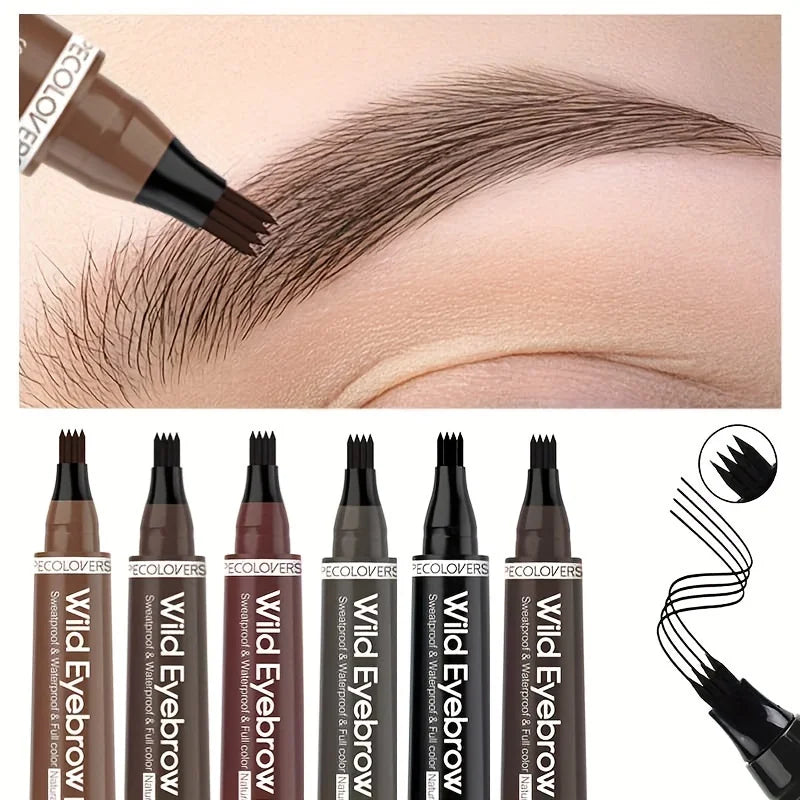 Waterproof 4-Tip Eyebrow Pen