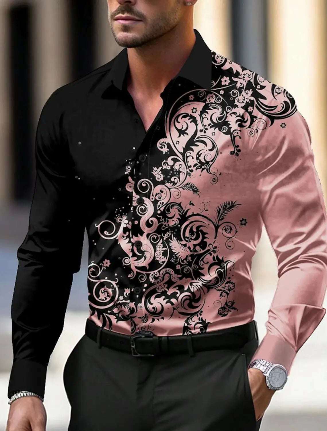 Floral Business Shirt