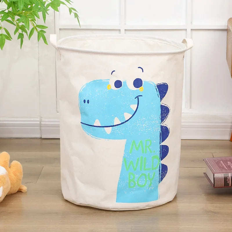 Large Animal Canvas Laundry Basket