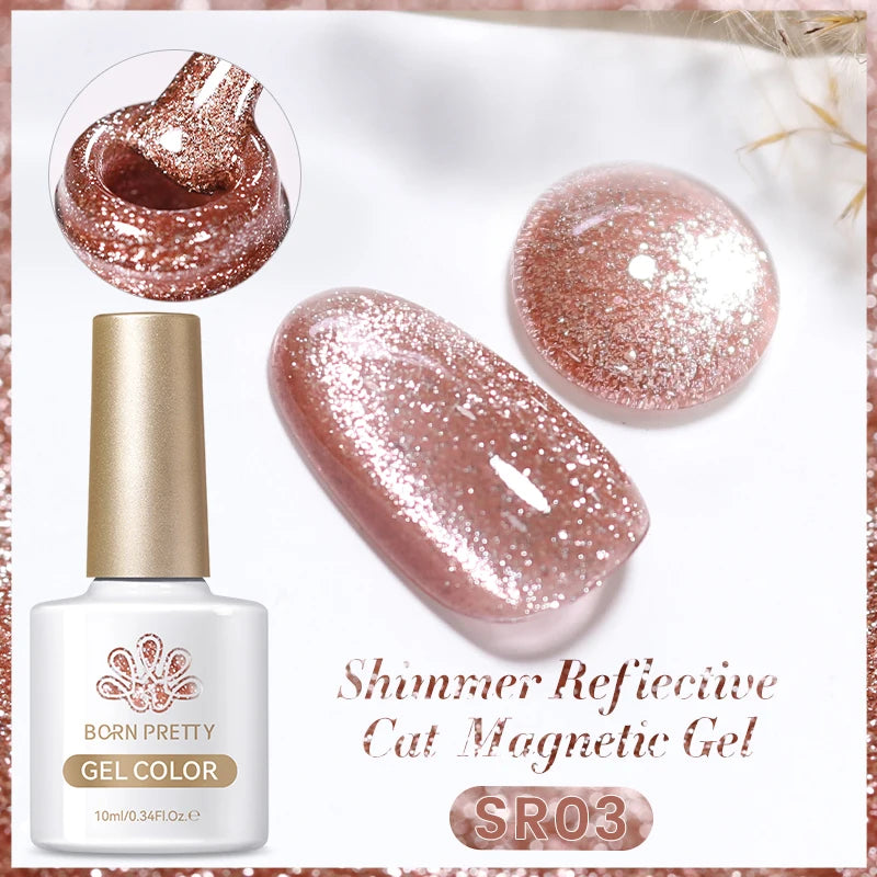 Sparkling Magnetic Cat Eye Gel Polish