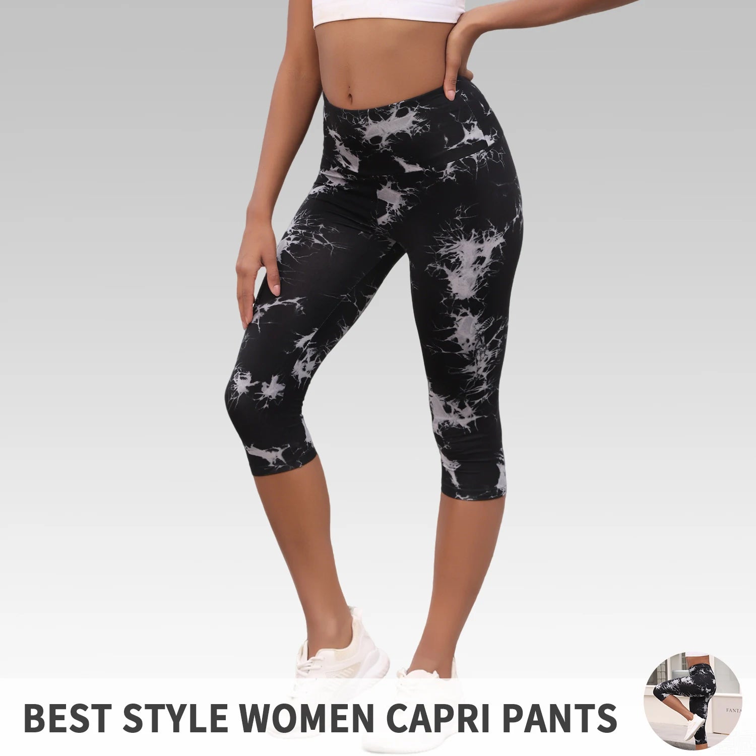 High Waisted Capri Leggings