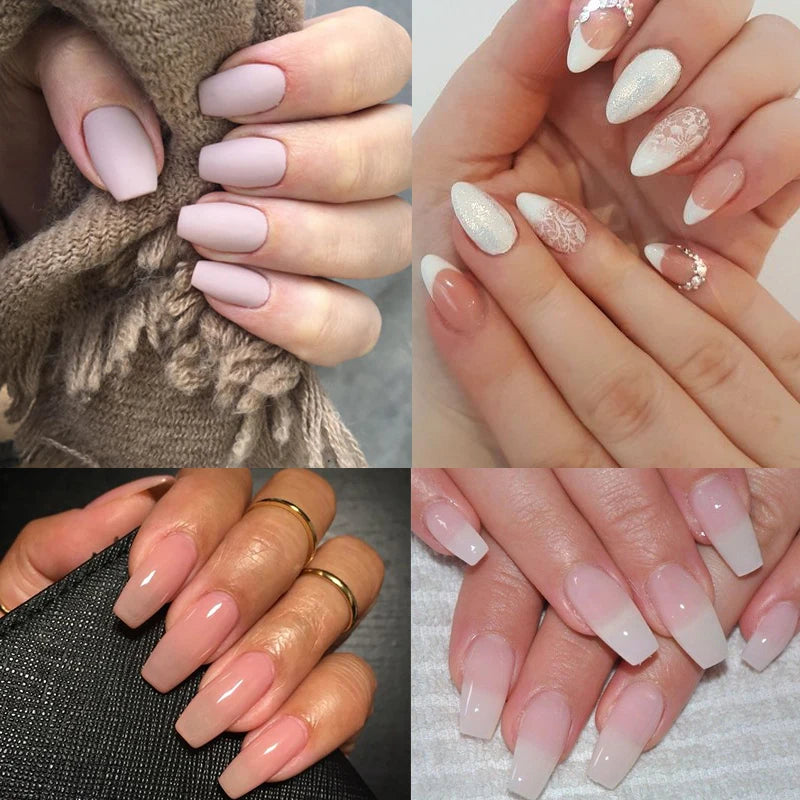 Hema-Free Milky White Poly Nail Extension Gel