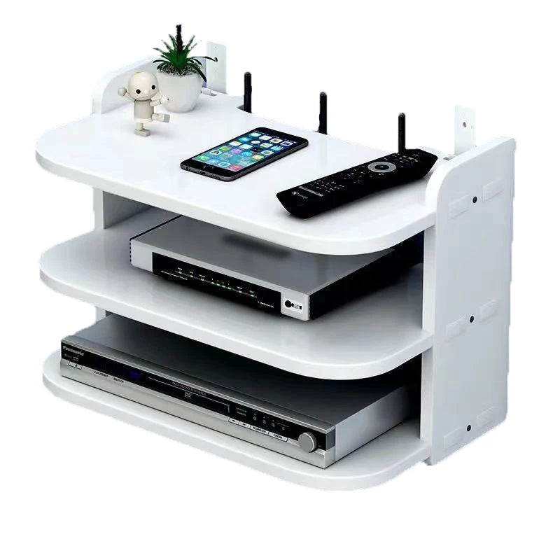 Wall-Mounted WiFi Router Shelf