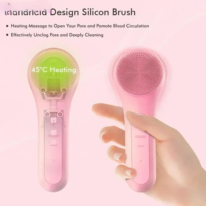 Sonic Waterproof Silicone Facial Cleansing Brush