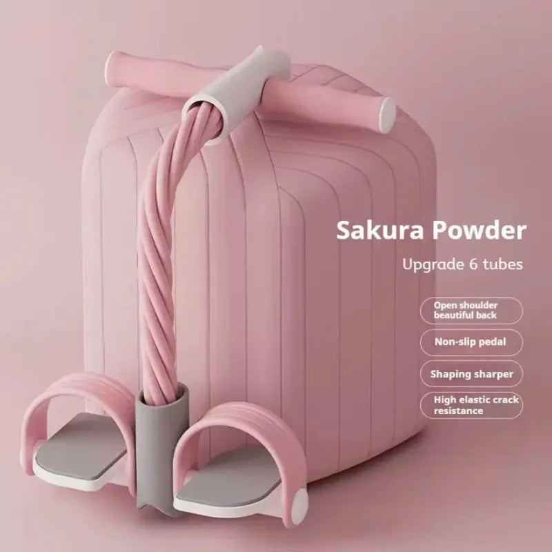 6-Tube Pedal Resistance Band