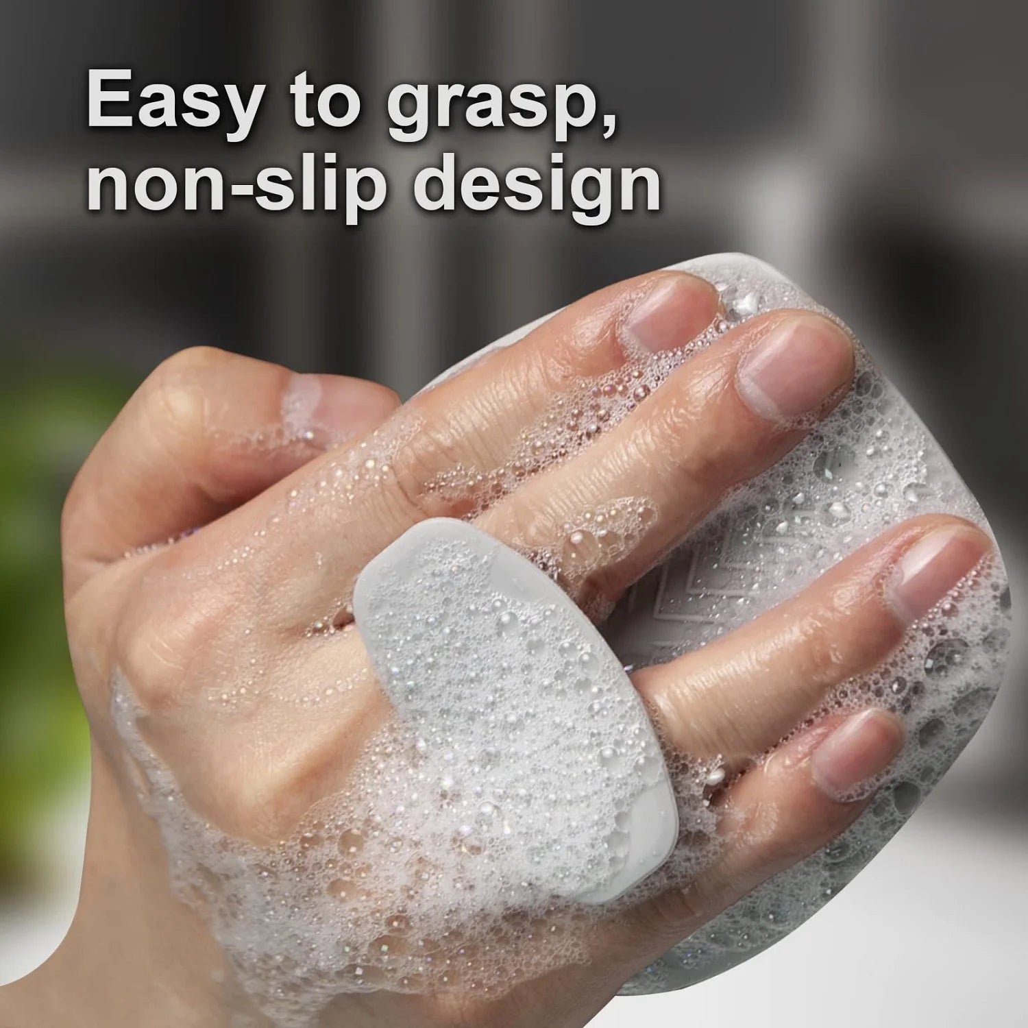 Black Silicone Body Scrubber