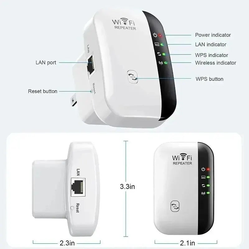 Compact Wireless WiFi Extender