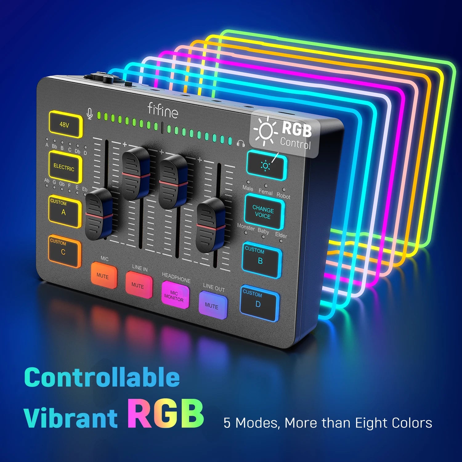 RGB Gaming Audio Mixer