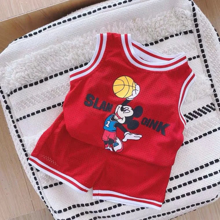 Summer Sleeveless Sports Vest Set