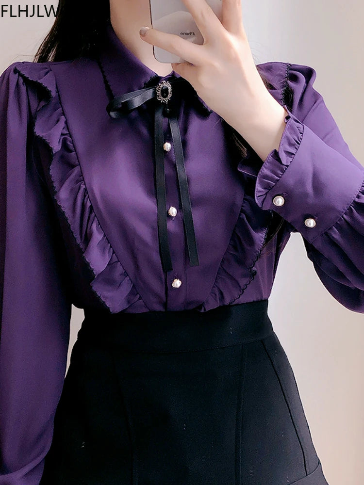 Vintage Bow Tie Blouse