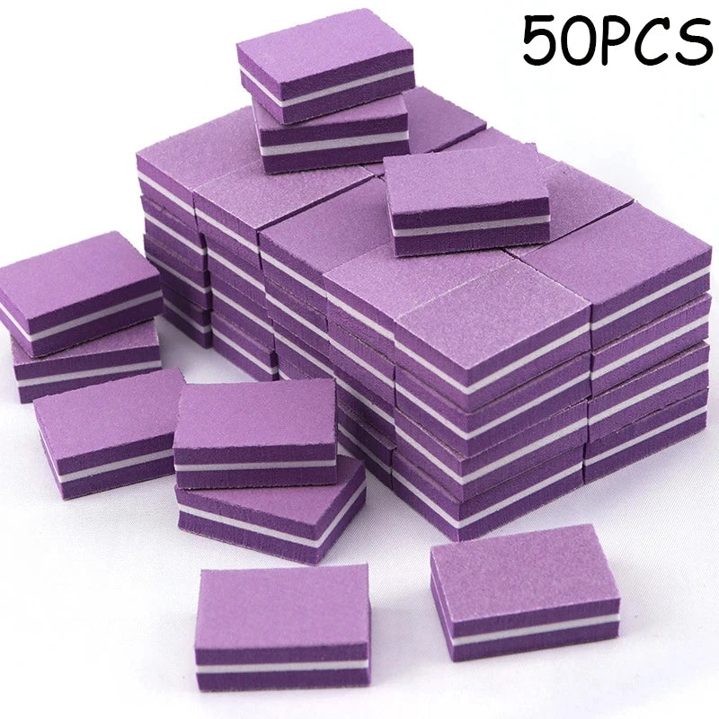 Mini Double-Color Nail Buffer Sponge Blocks