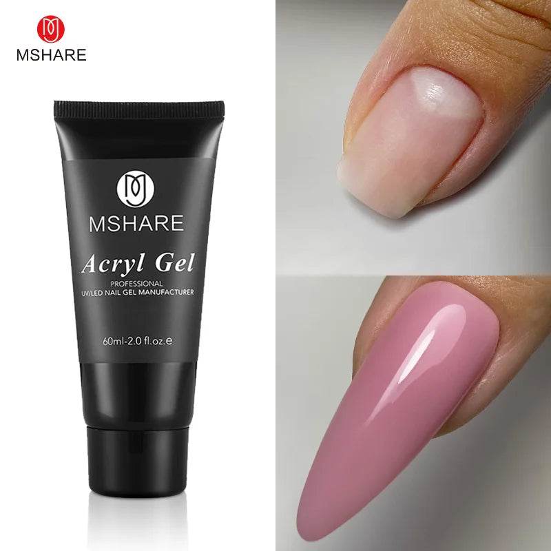 Hema-Free Milky White Poly Nail Extension Gel