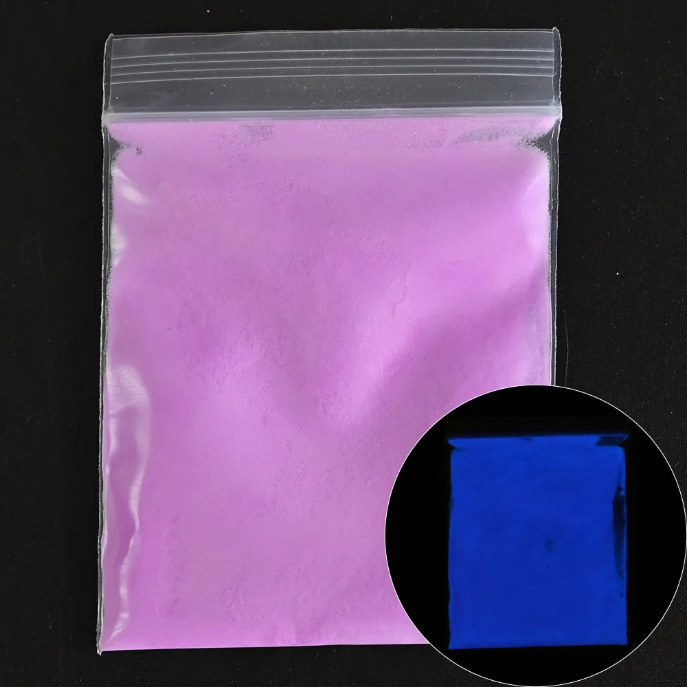 Blue-Green Luminous Nail Powder