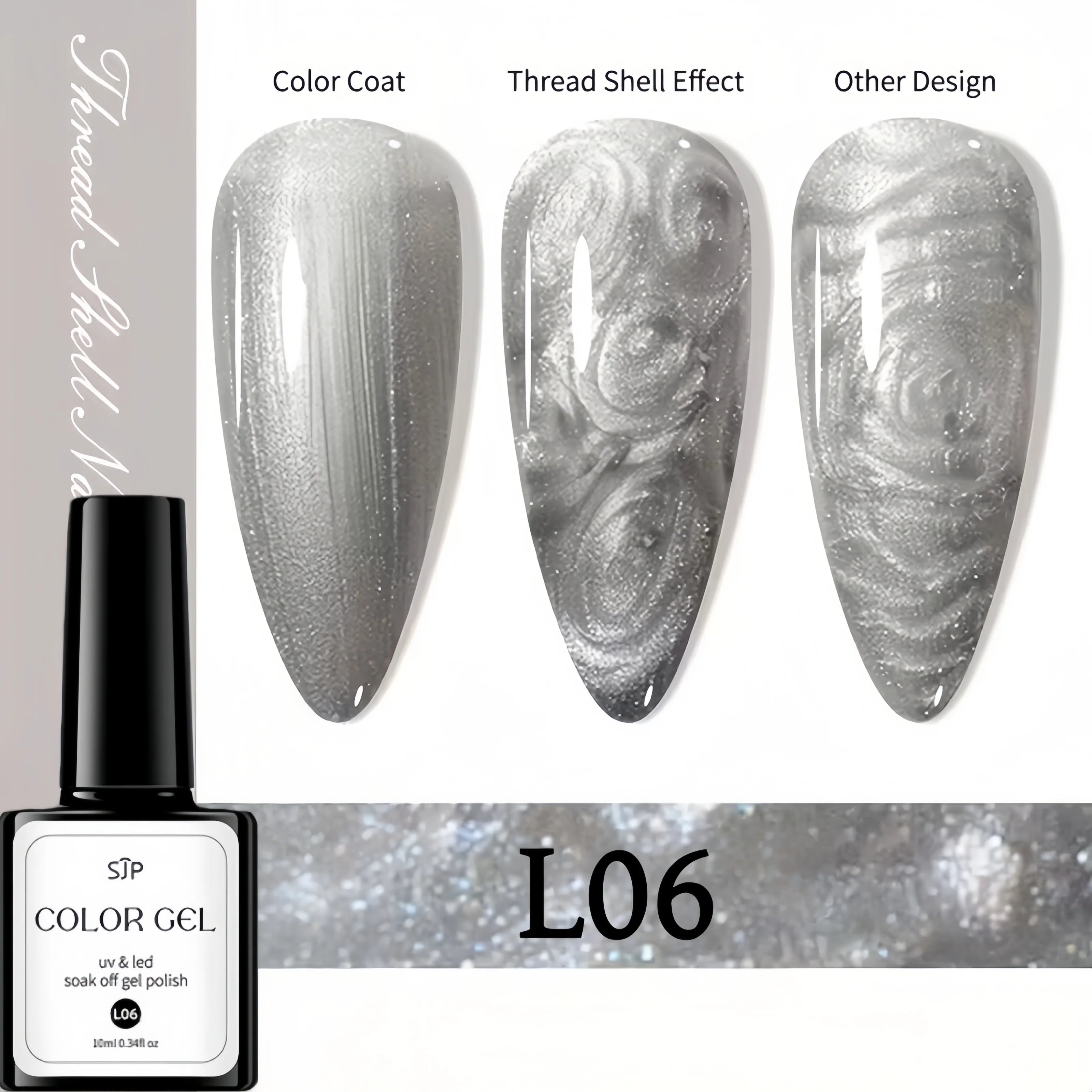 Fine Flash Pearl Texture Gel Polish