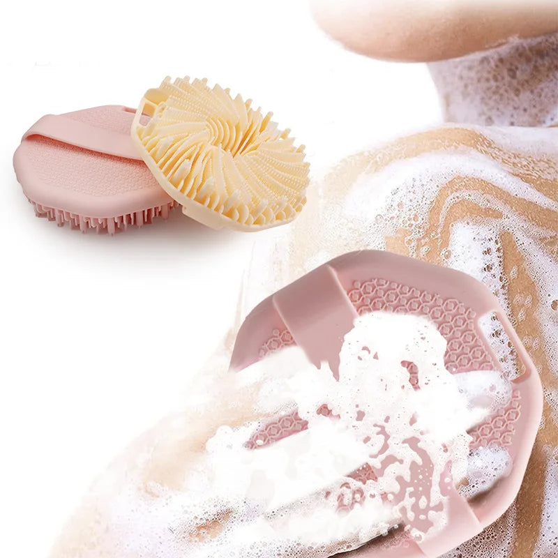Soft Silicone Bath Brush & Shampoo Massager