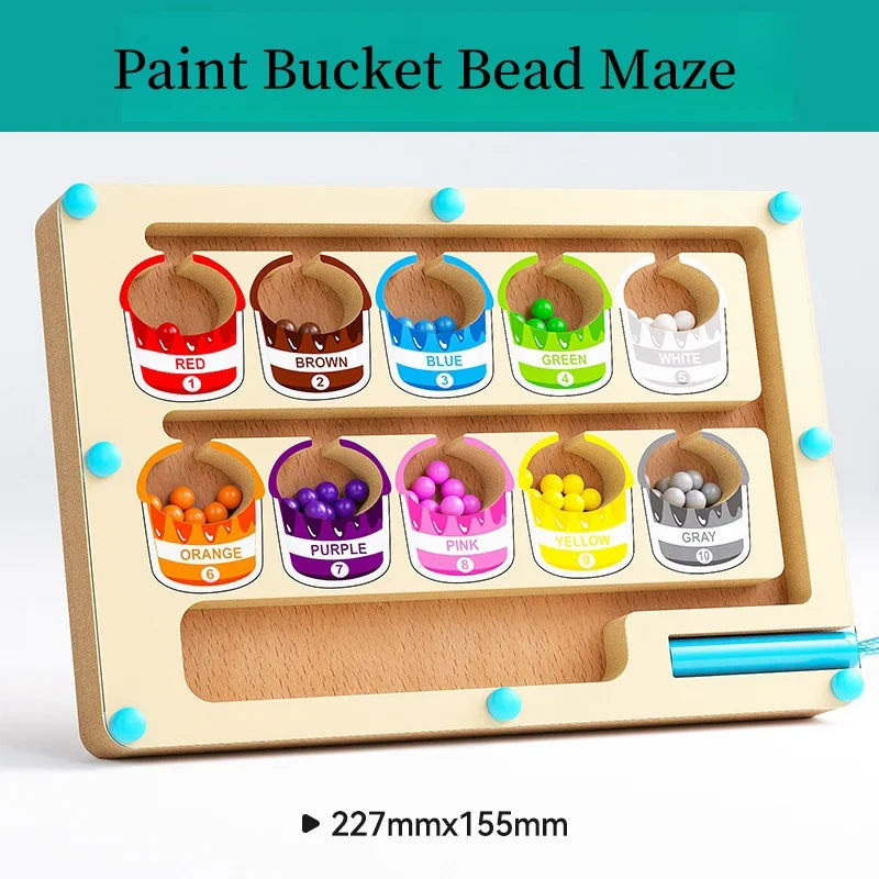 Magnetic Bead Maze Puzzle