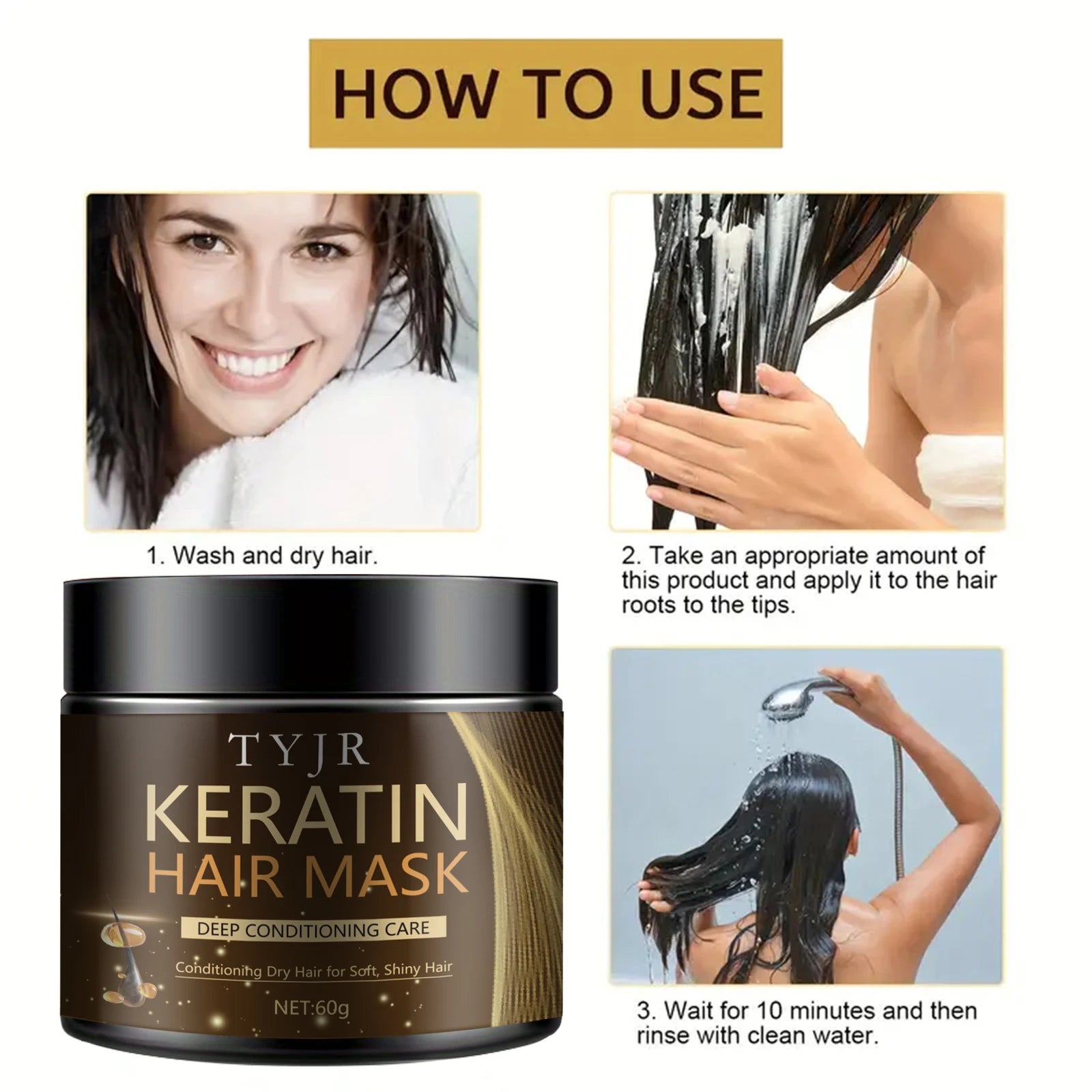 Keratin Hair Mask Professional Deep Repair Treatment
