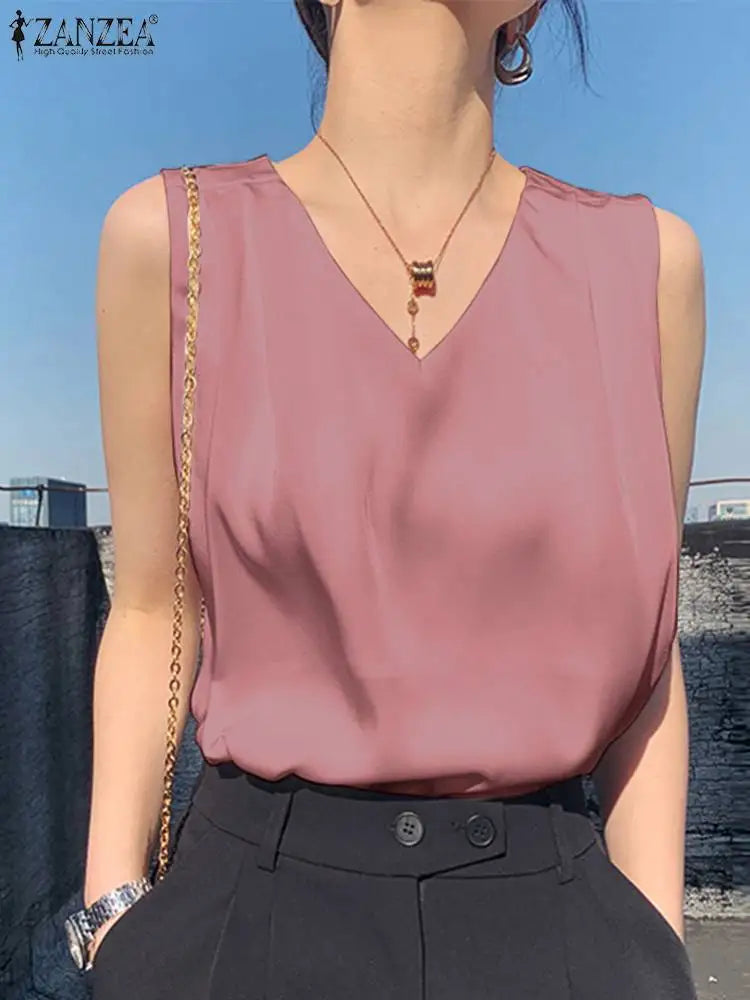 Summer Sleeveless Blouse