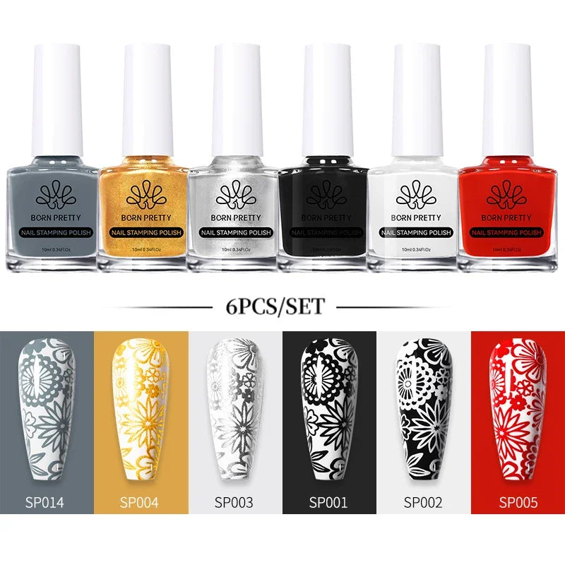 10ml Stamping Nail Polish Set