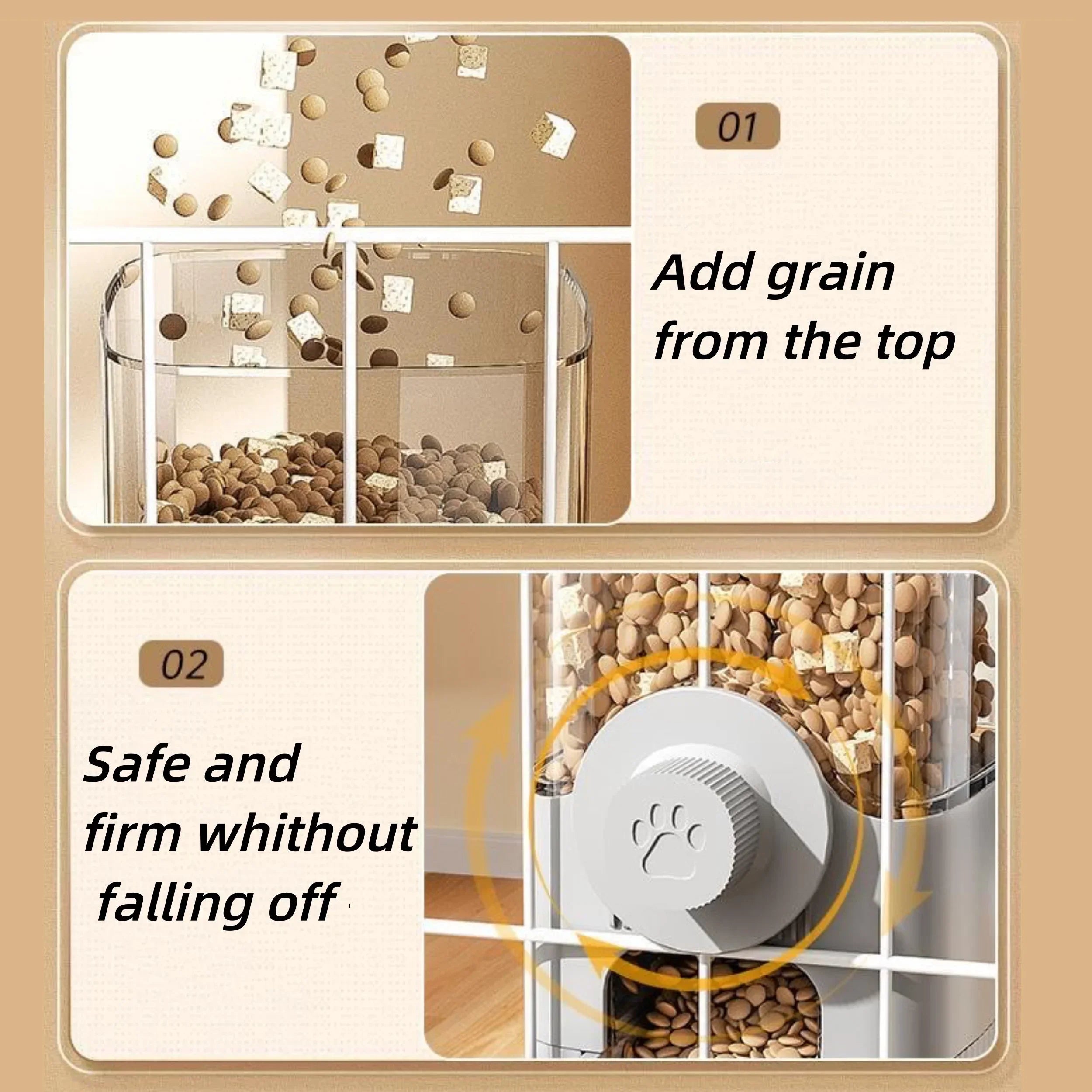 Hanging Automatic Pet Feeder and Water Dispenser