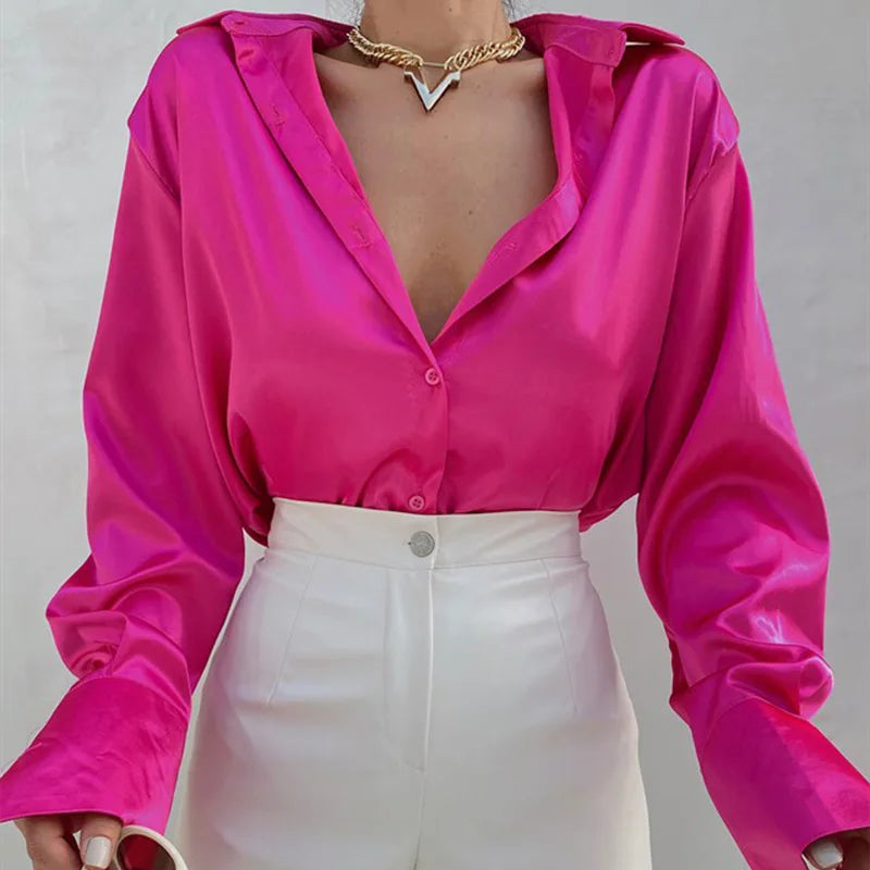 Elegant Satin Shirt
