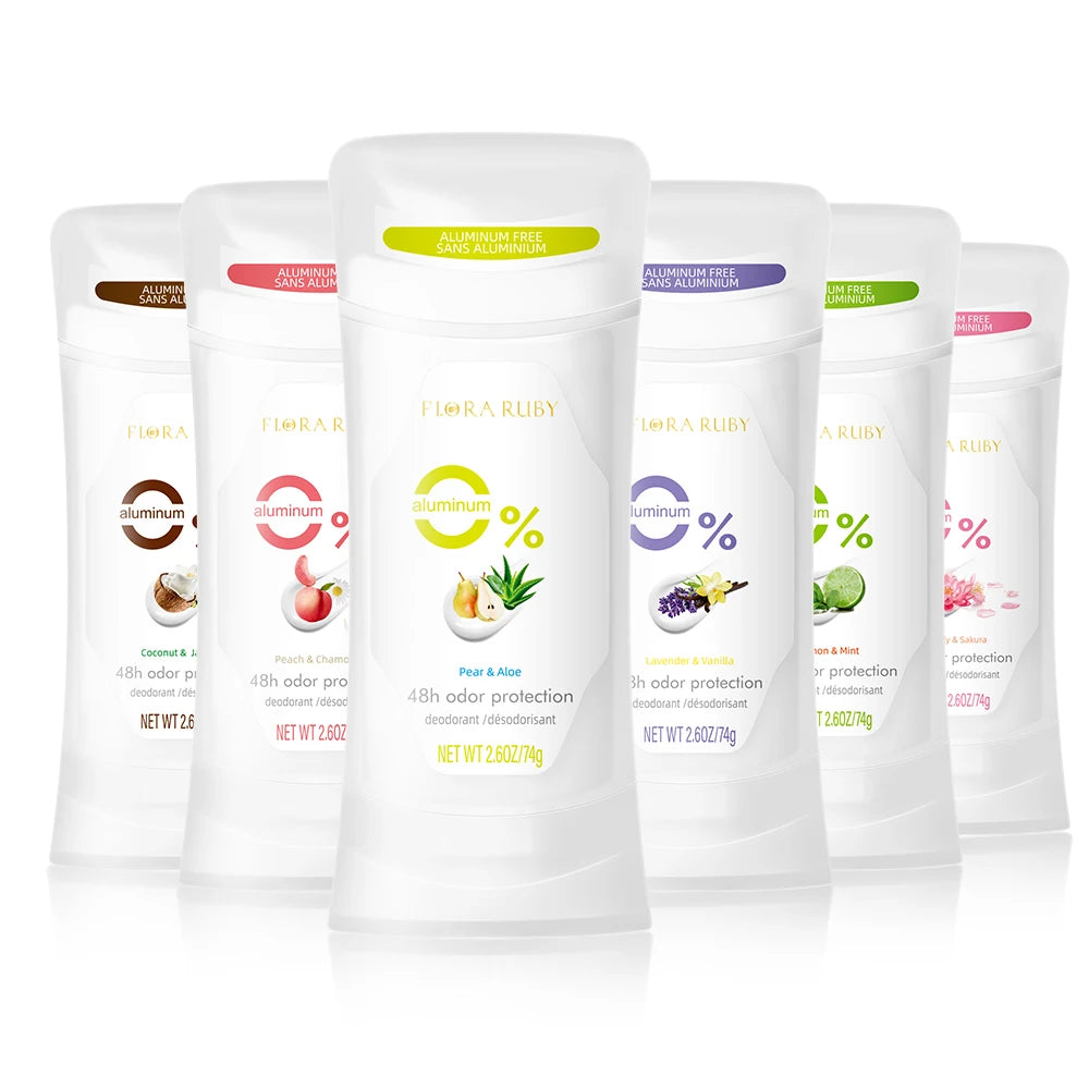 Natural Aluminum-Free Deodorant Sticks